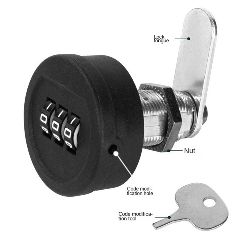Furniture Hardware Manufacturer - Kunci Kata Sandi Laci 20/30Mm Panjang