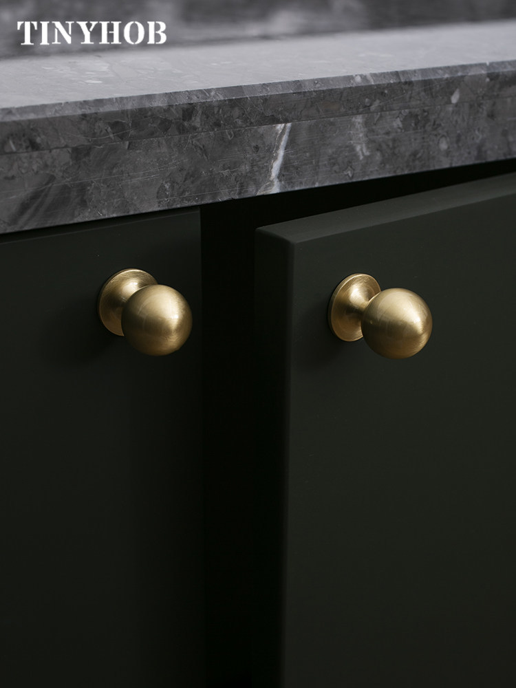 Kenop Tarikan Kuningan Padat V - Furniture Hardware Drop Pulls ulasan dan harga