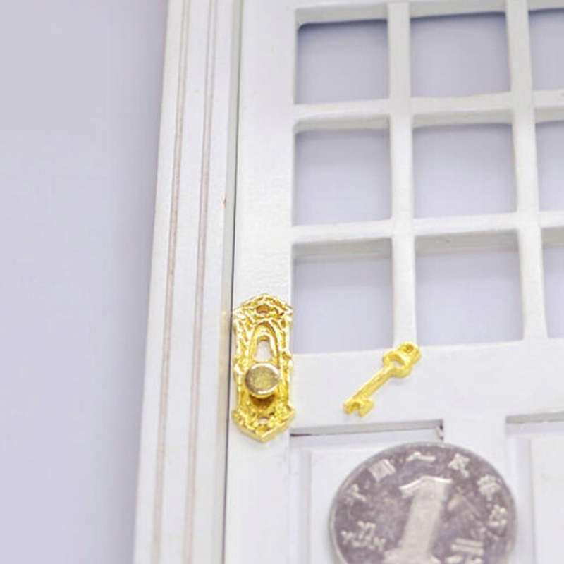 1:12, 4 buah Set pengetuk pint - Furniture Hardware Fitting ulasan dan harga