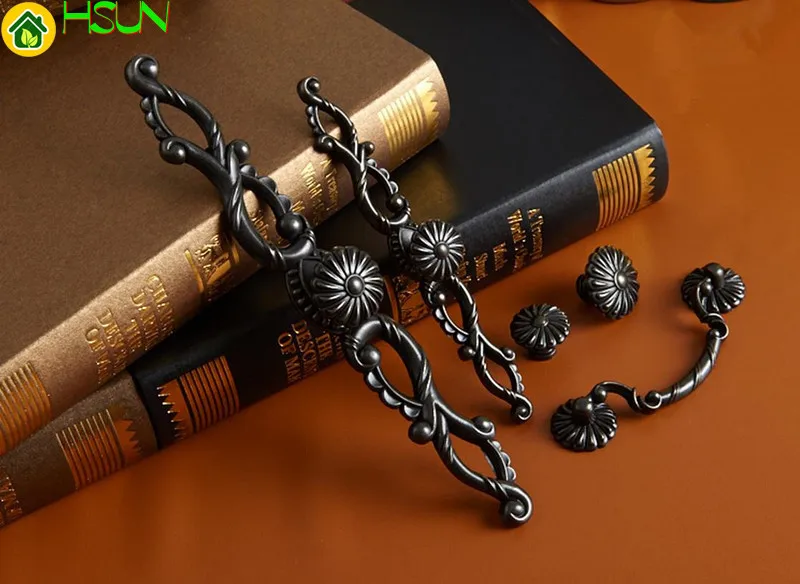 2 buah Gagang Lemari Logam Ret - Furniture Hardware Drop Pulls ulasan dan harga